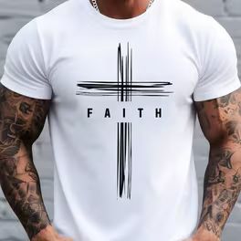 White t shirt   cross