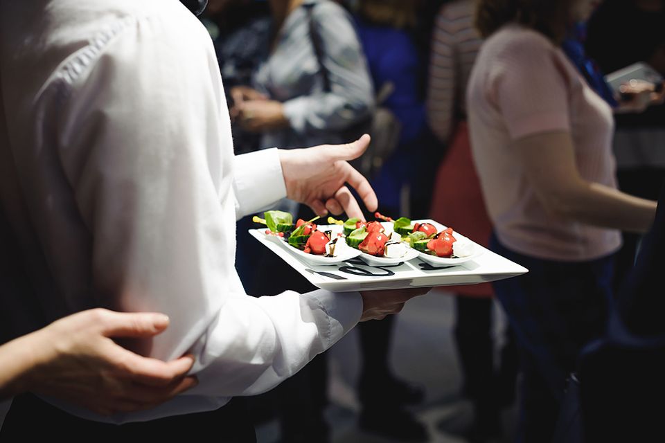 Bigstock waiter carrying trays with foo 233622091
