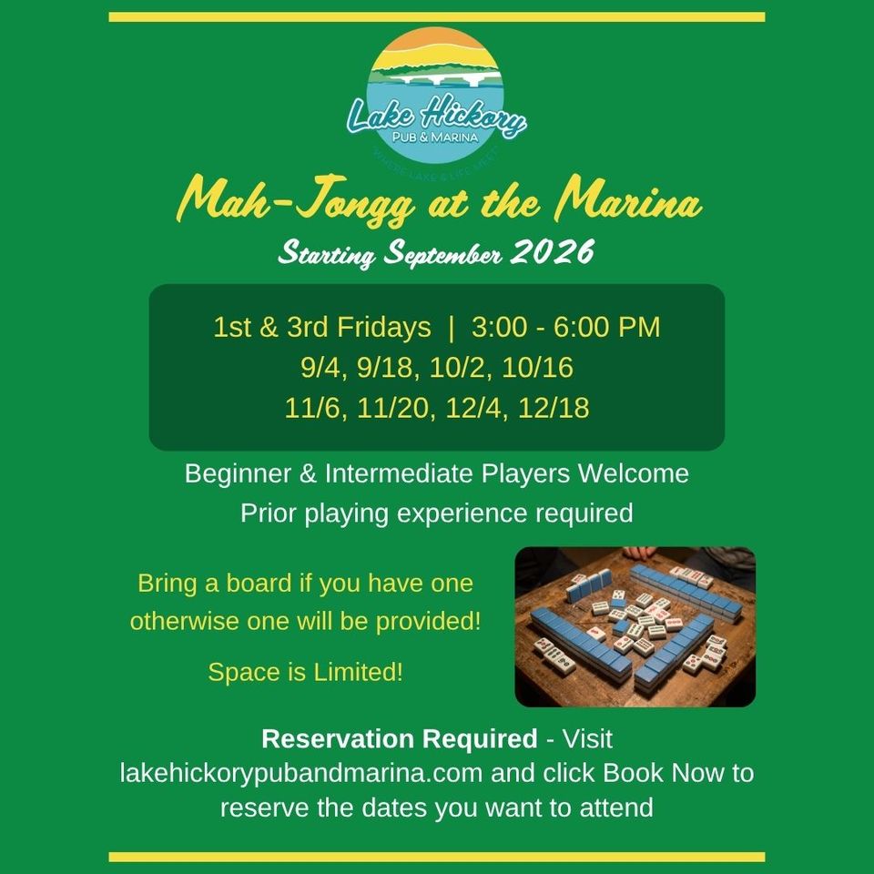 Friday mahjong flyer (1080 x 1080 px)
