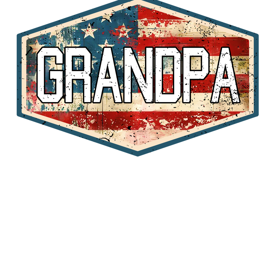 Patriotic   flag grandpa
