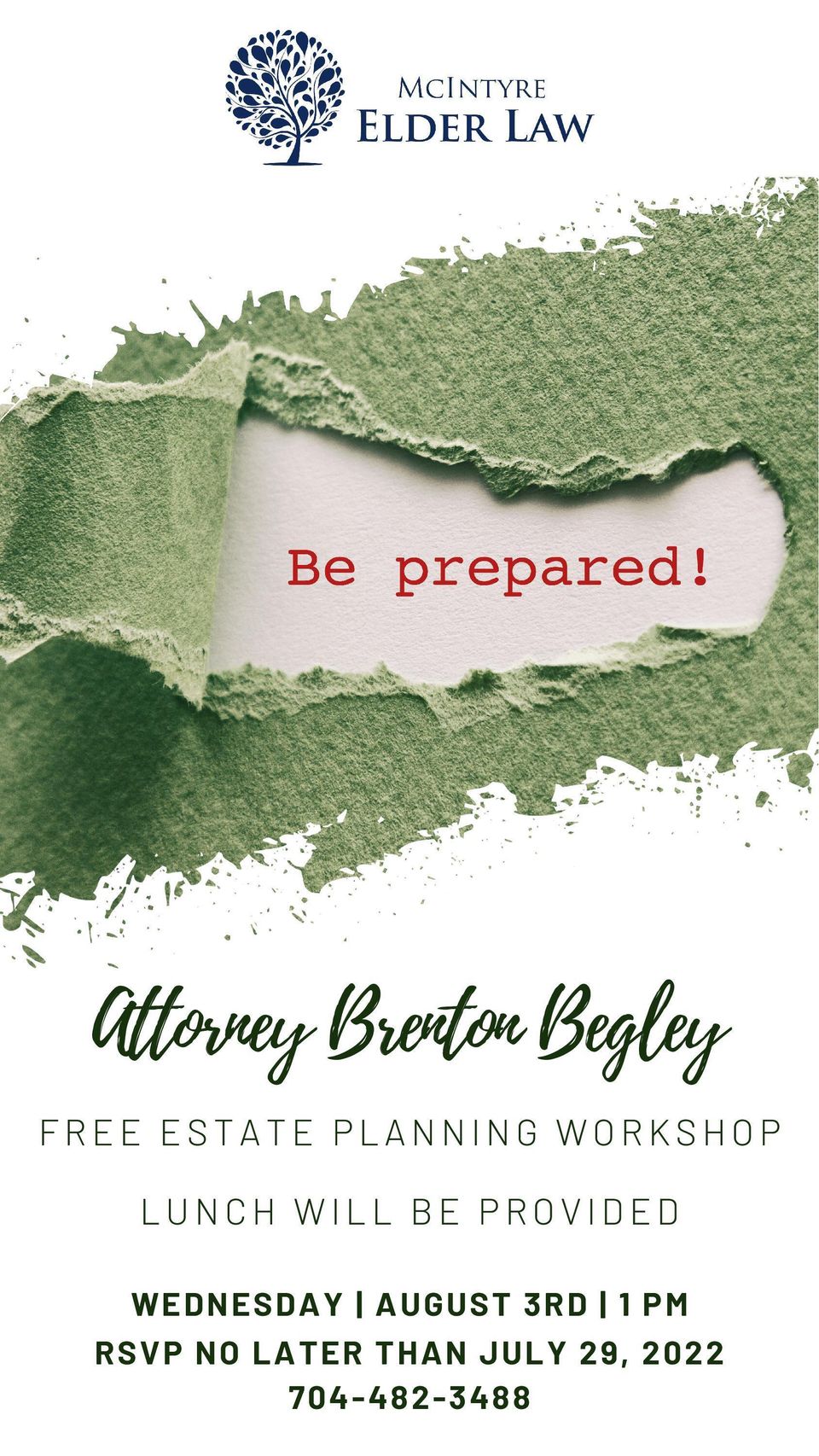 Poster estate planning workshop