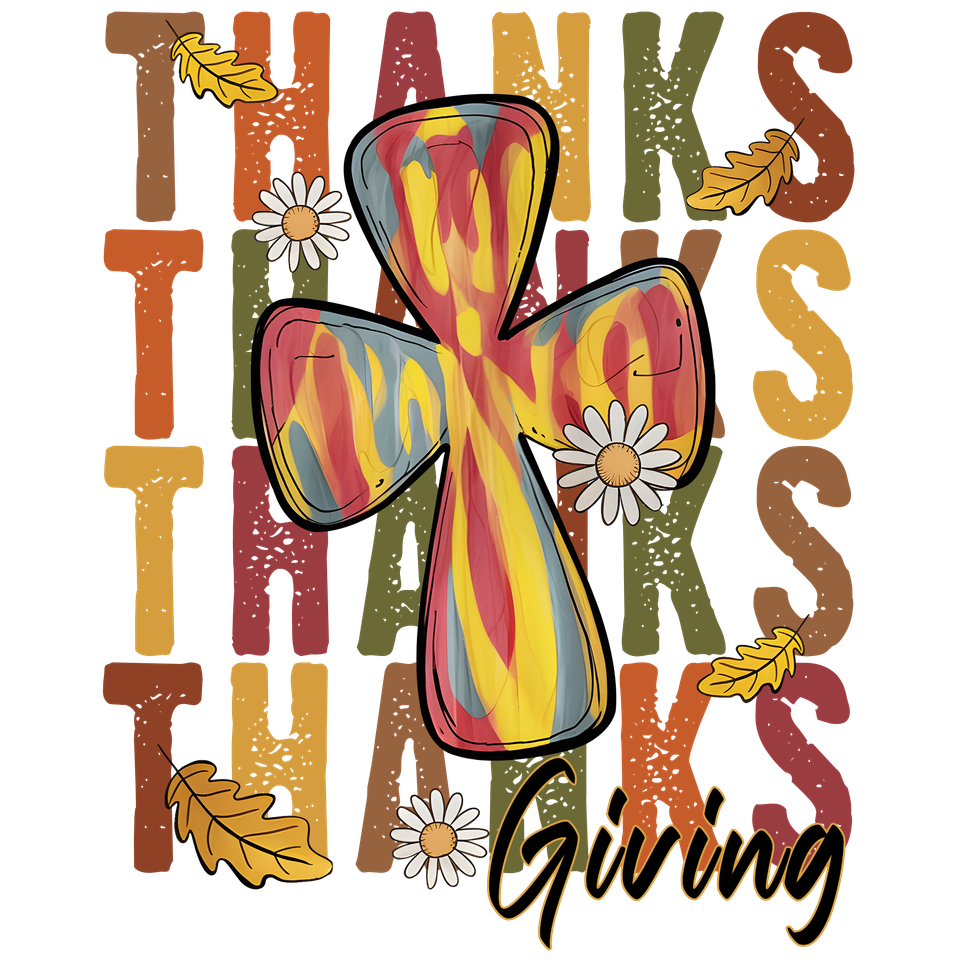 Seasons   thanksgiving  thanks giving with cross2