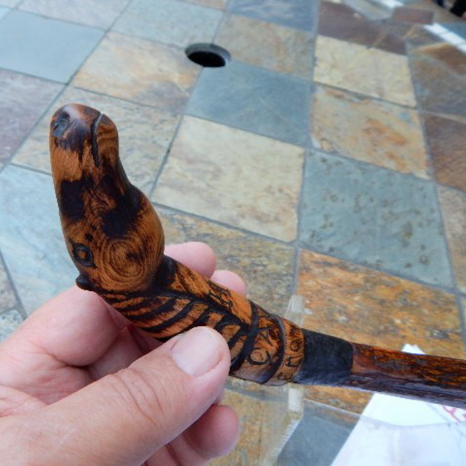 Cw vets carved horse head cane id'ed merrill's hor files520170913 15012 198rmys