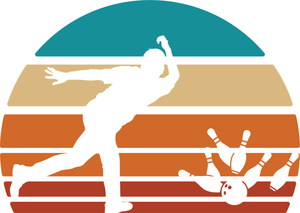 Bowling   retro sunset graphics 06