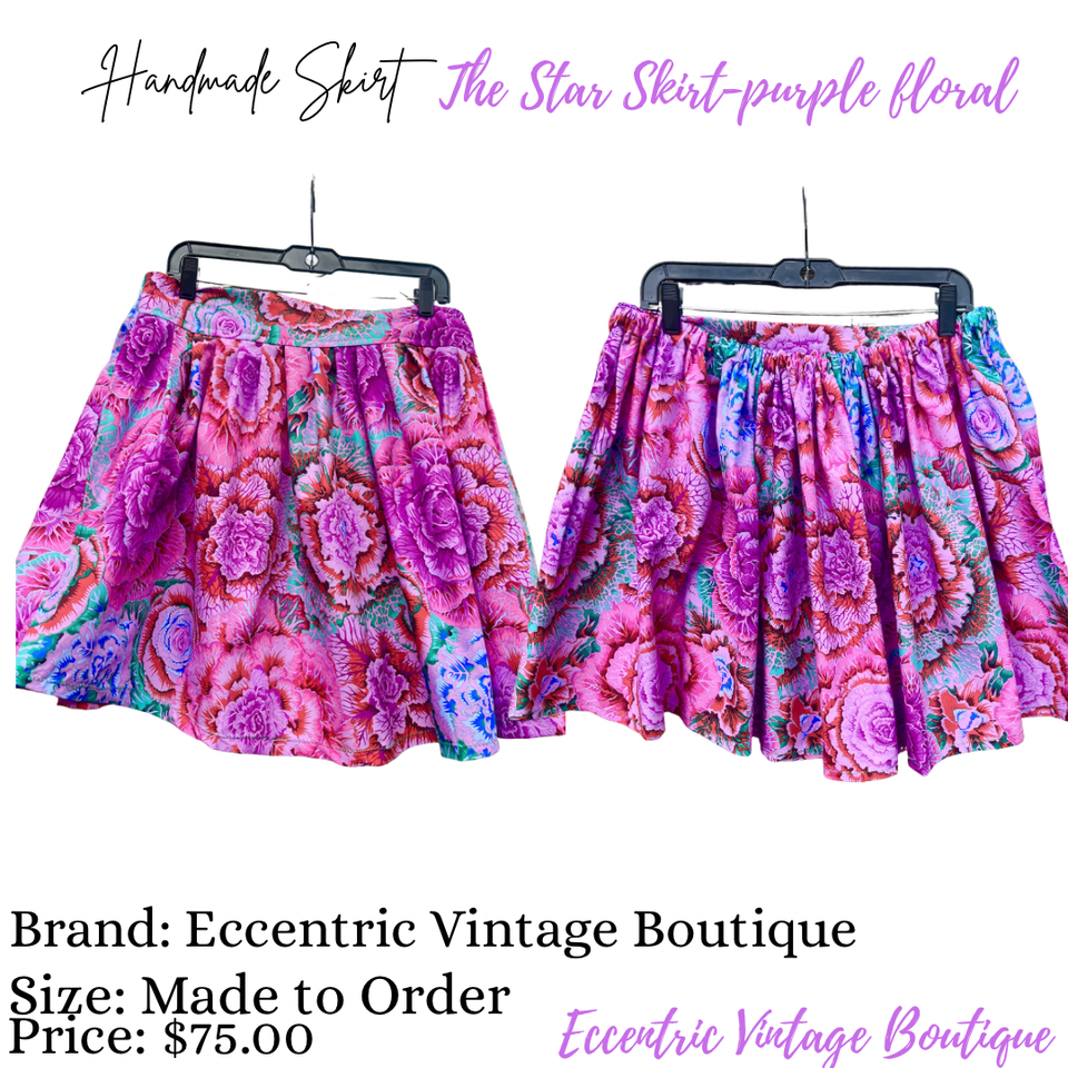 The star skirt purple