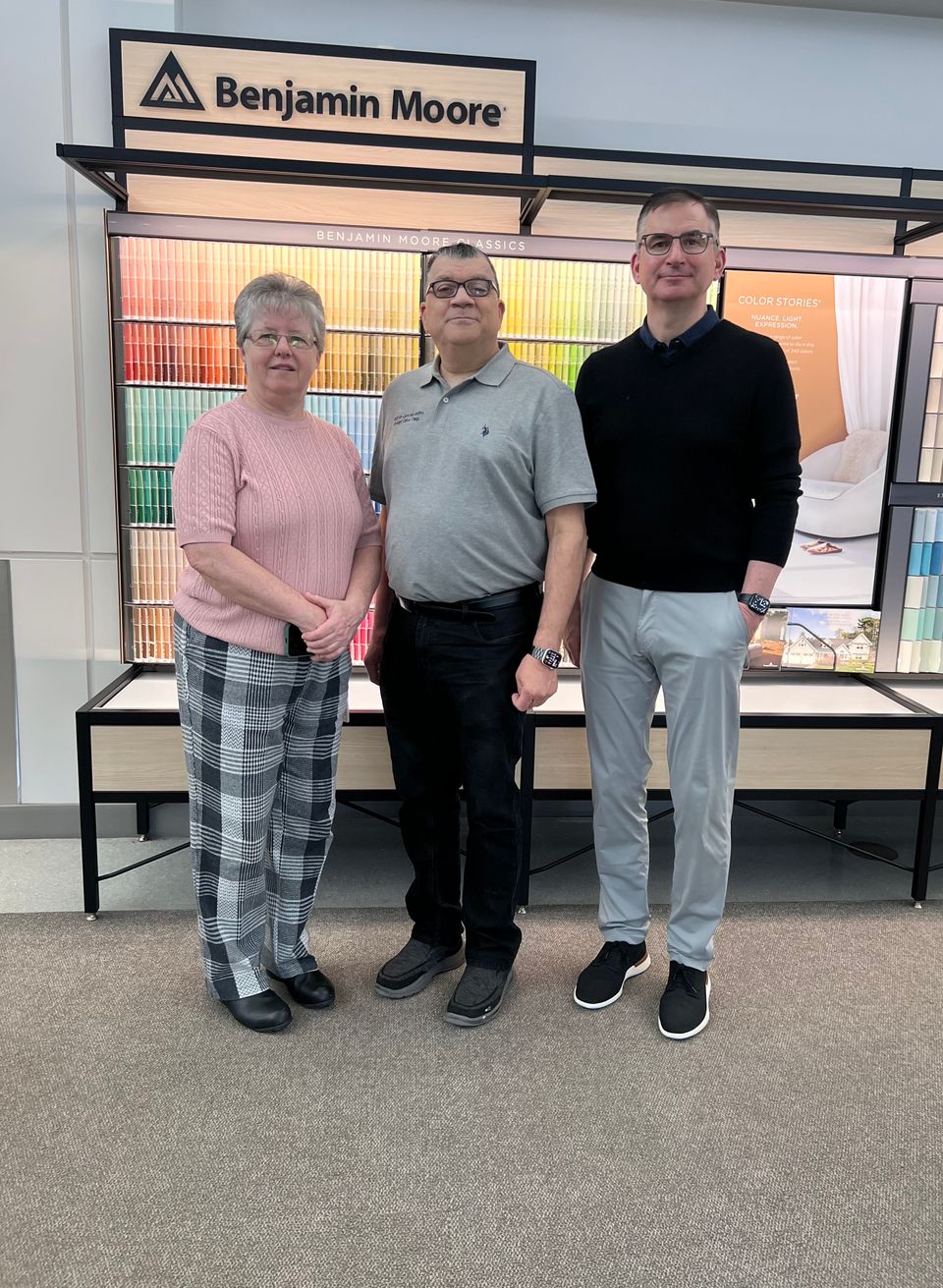 Donna lynn panila vp product development   mayor joe nicastro and  mike mcdermott vp manufacturing 