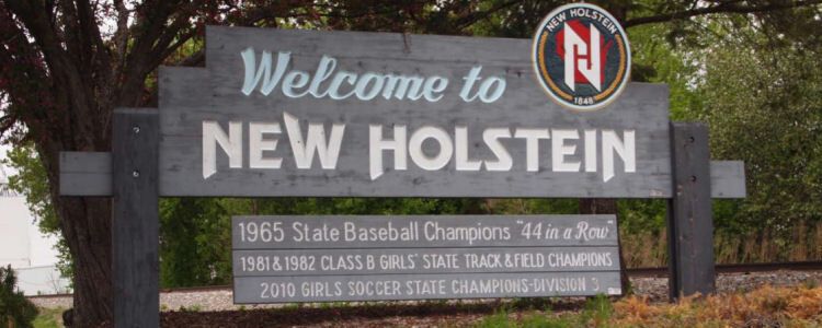 New holstien wooden sign
