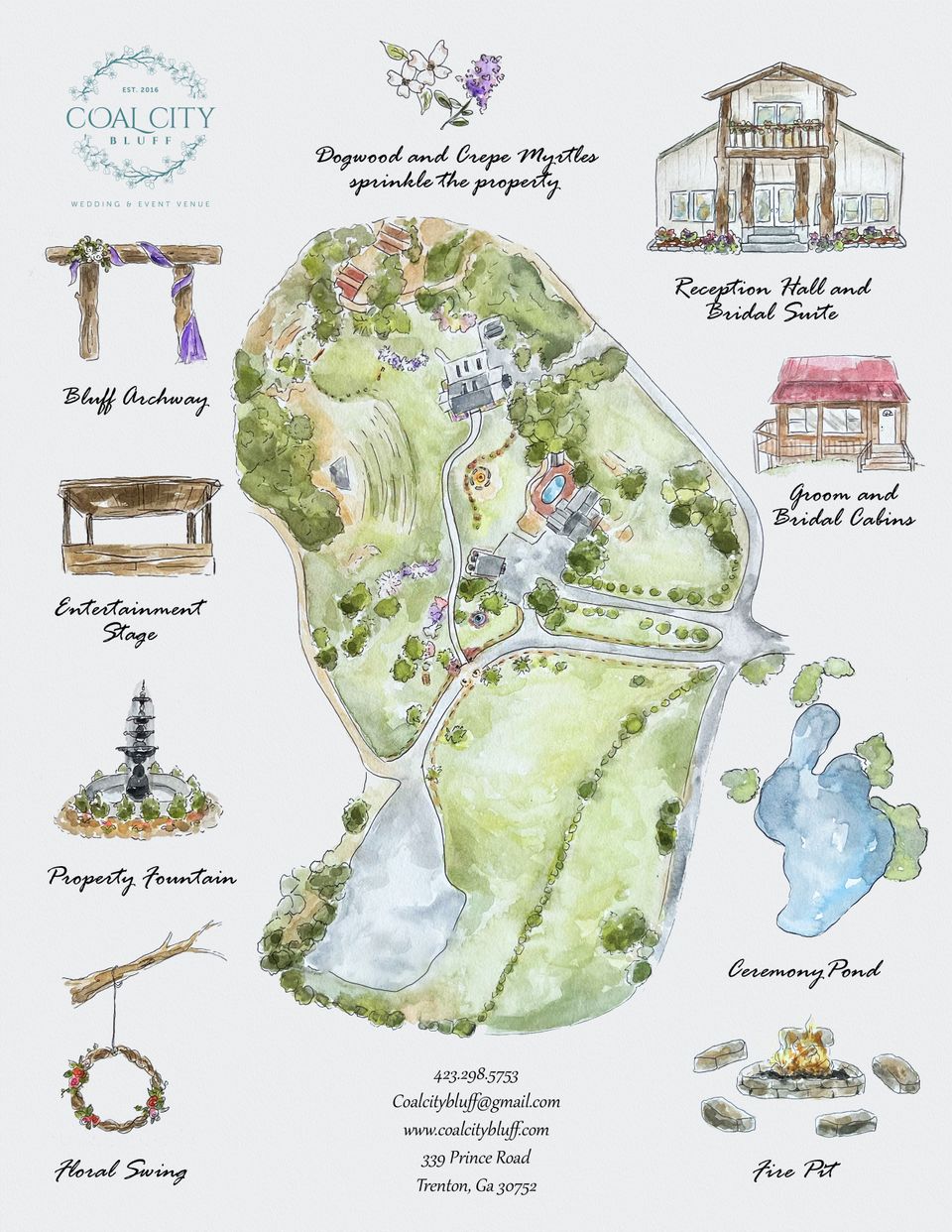 Coal city bluff map