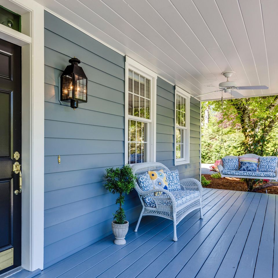 Clean deck after pressure washing.