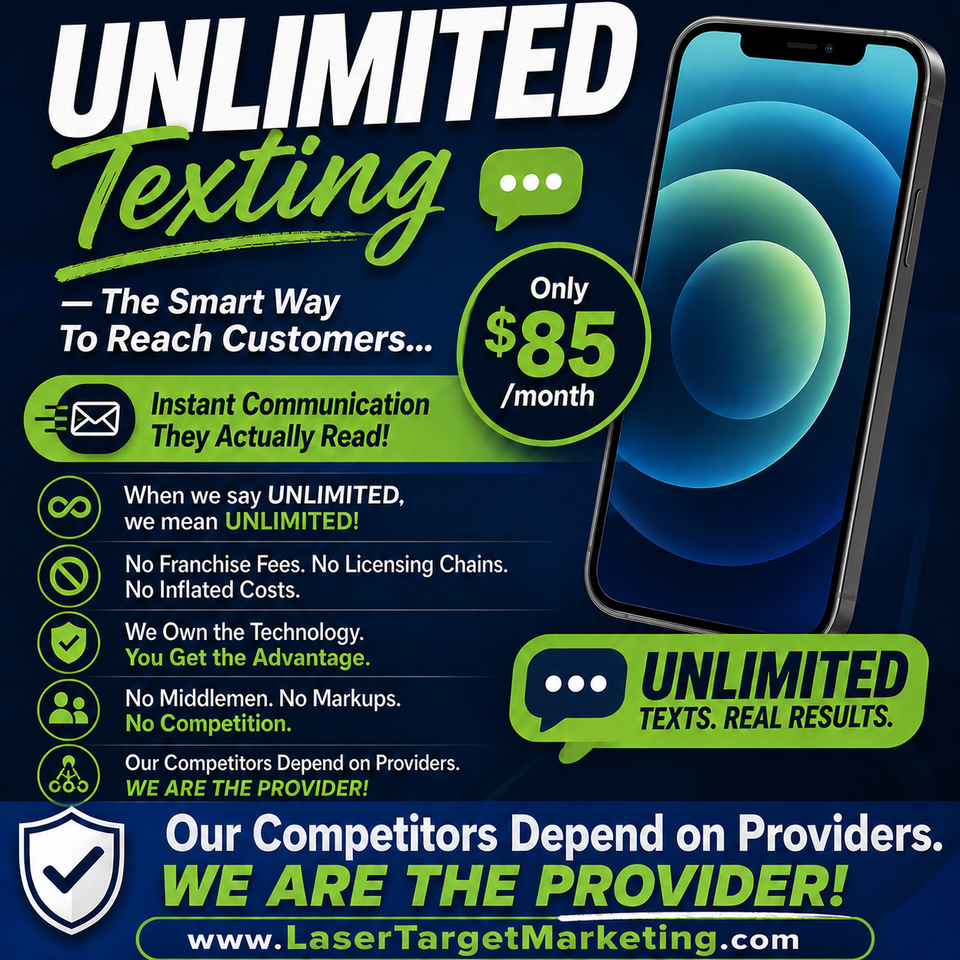 Unlimited texting ad