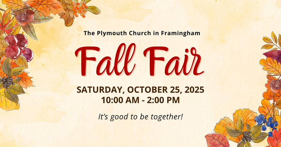 The plymouth church in framingham’s 2025 annual fall fair