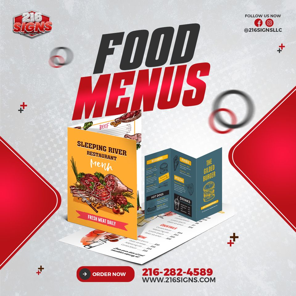 216 signs food menus