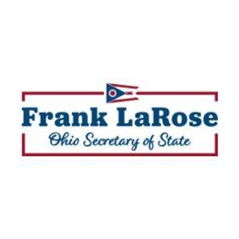 Frank LaRose Ohio Secretary of State logo.