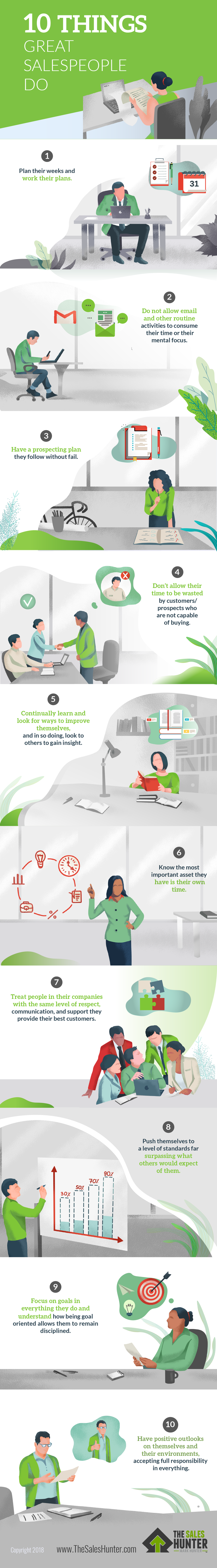 10 things great salespeople do