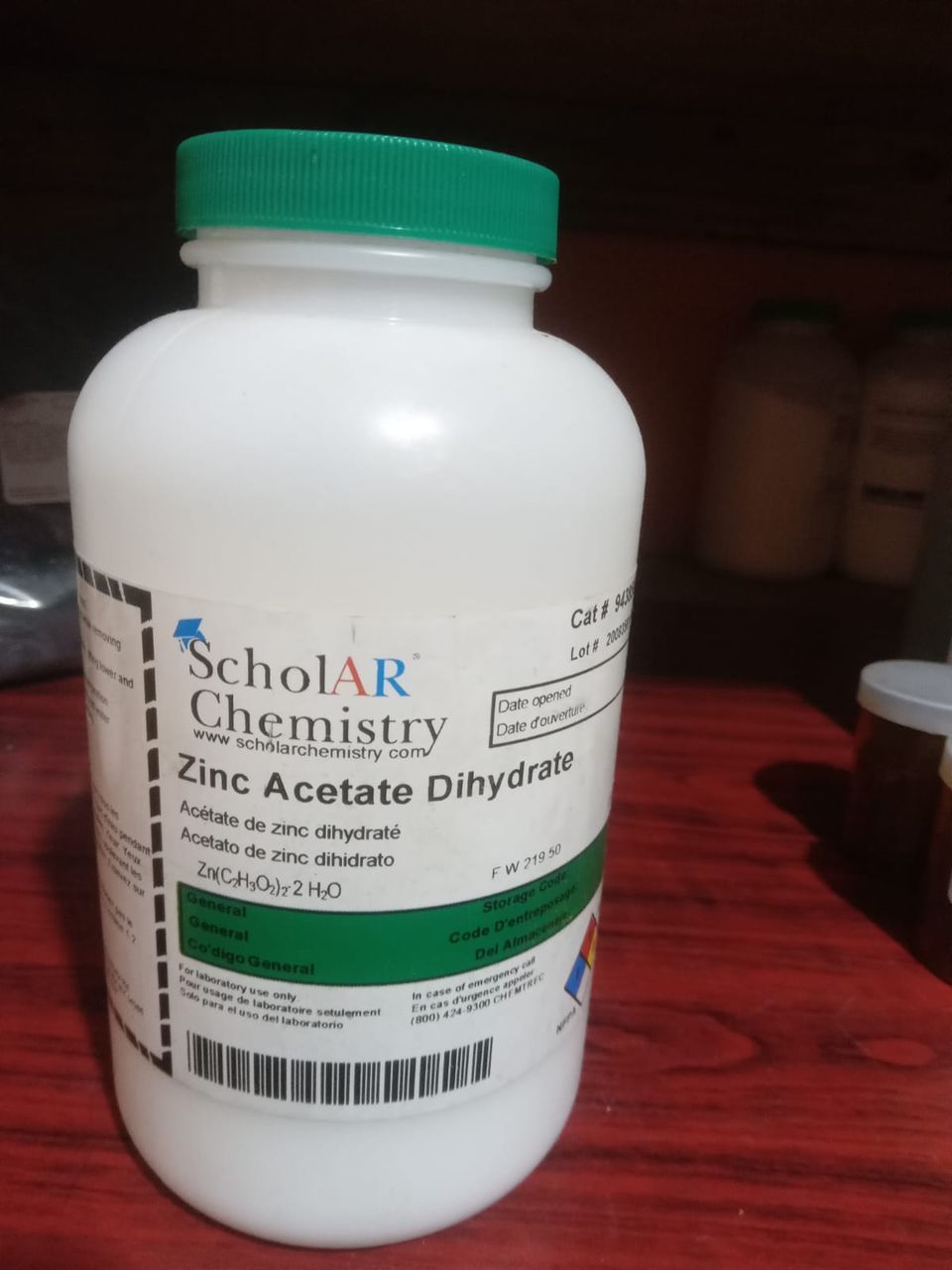 Zinc acetate dihydrate
