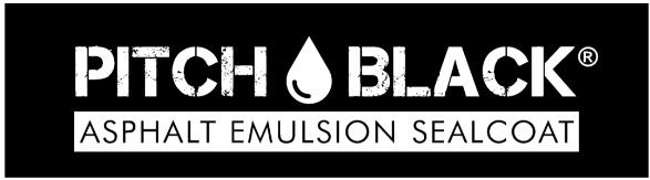 White pitch black logo