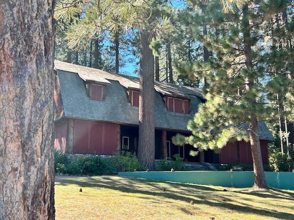 Lucky Baldwin dance hall on the shore of Lake Tahoe 