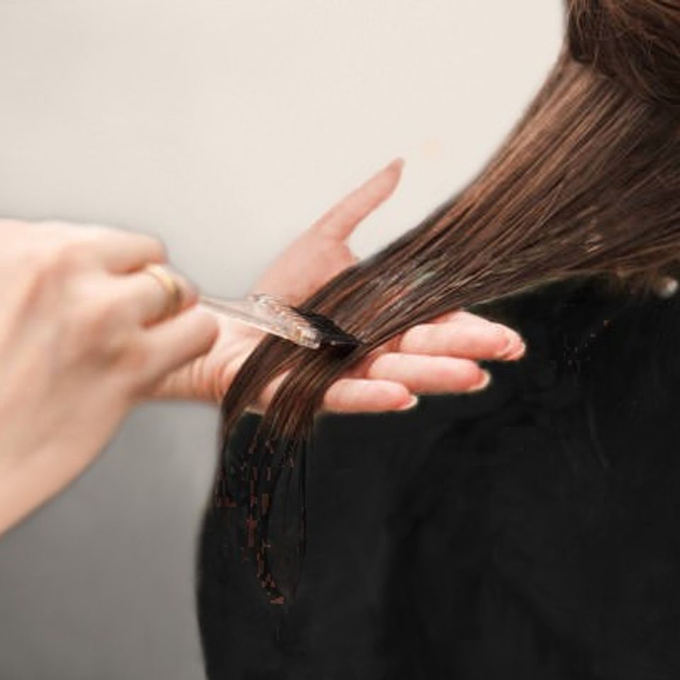 Keratin treatment retouched