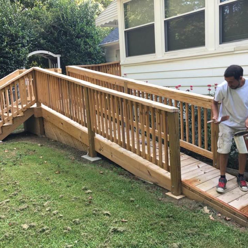 Walkway before