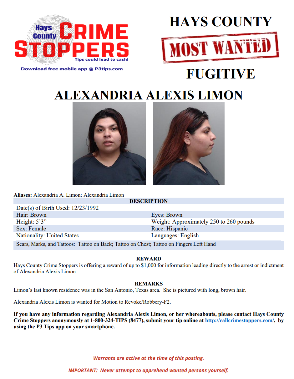 Limon most wanted poster