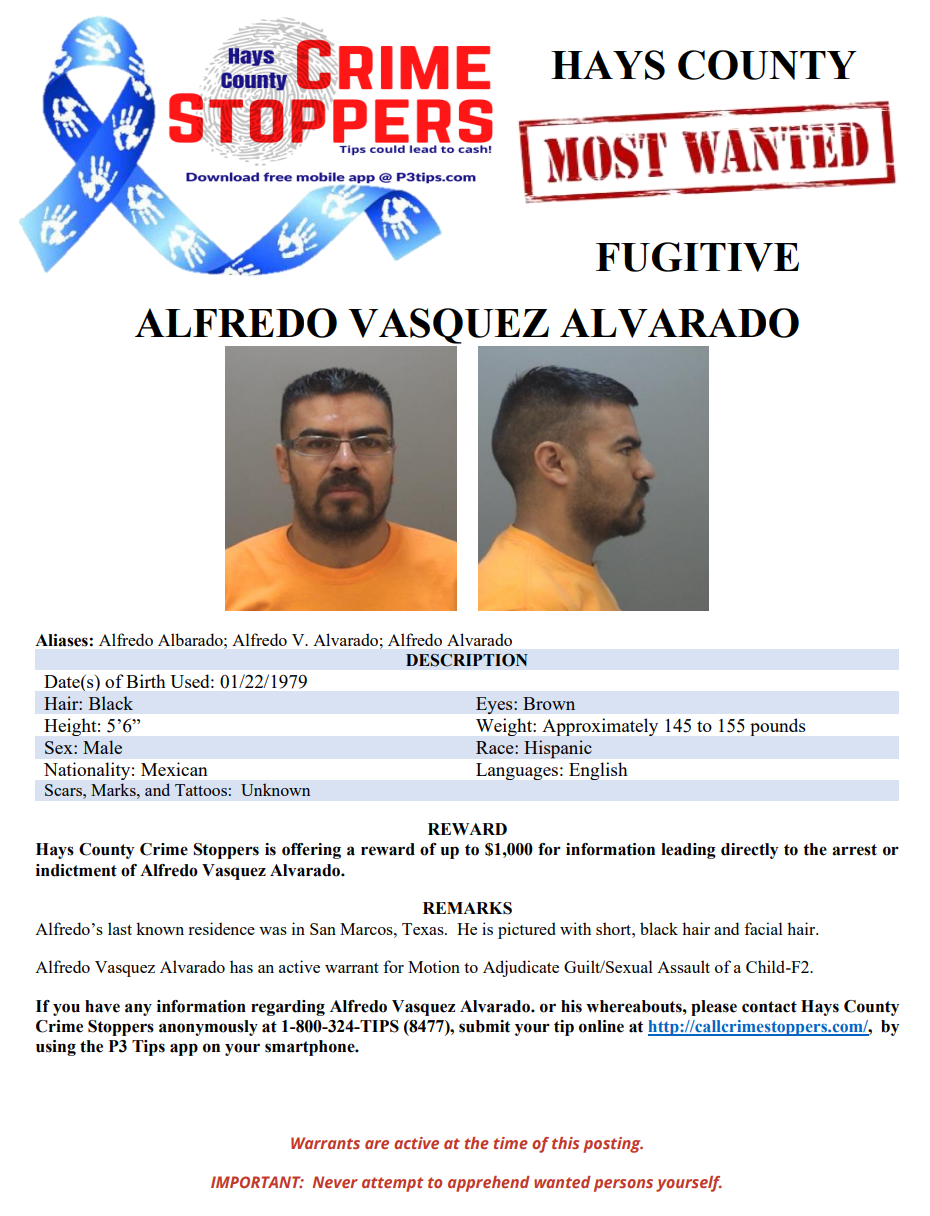 Alvarado wanted poster 