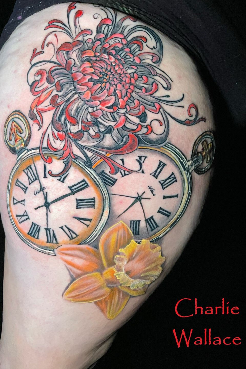Charlie time piece flowers