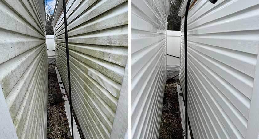 Before after siding garage