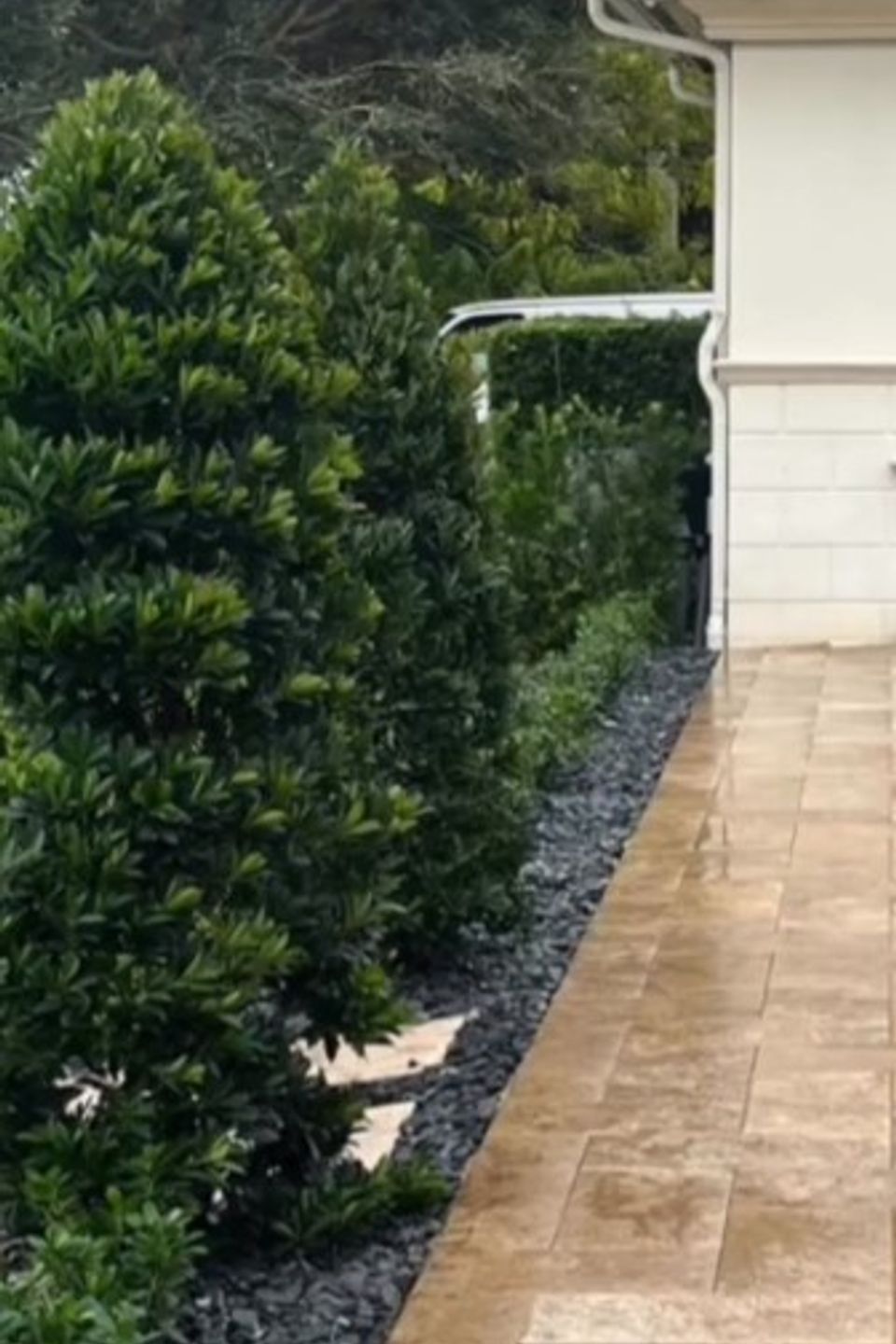 Garage landscaping