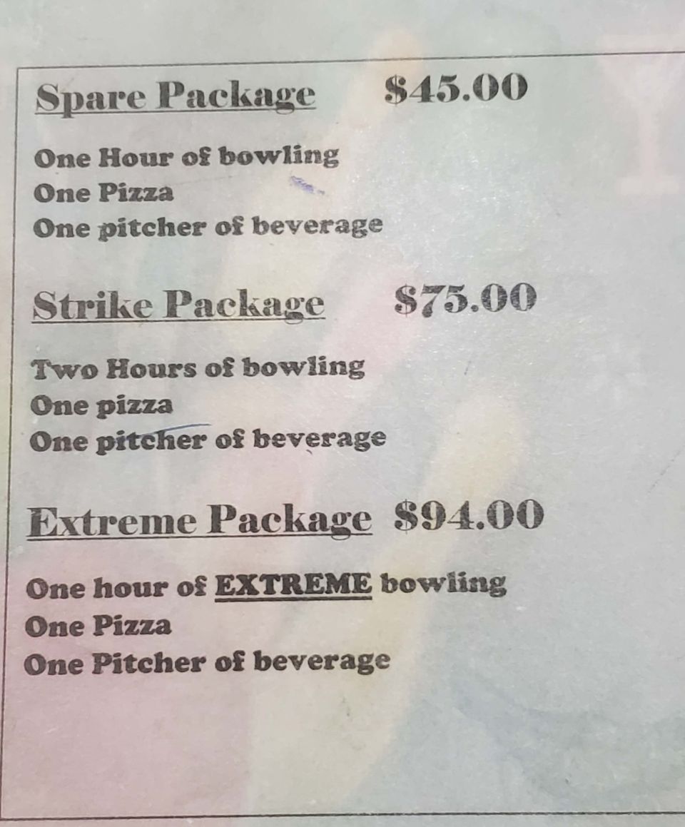 Terrace packages and prices
