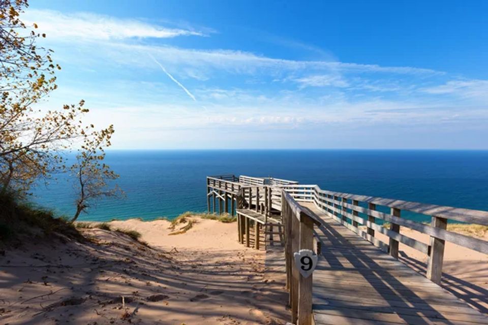 Depositphotos 65805257 stock photo sleeping bear dunes overlook