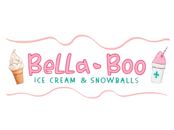 Bella Boo Ice Cream & Snowballs Logo