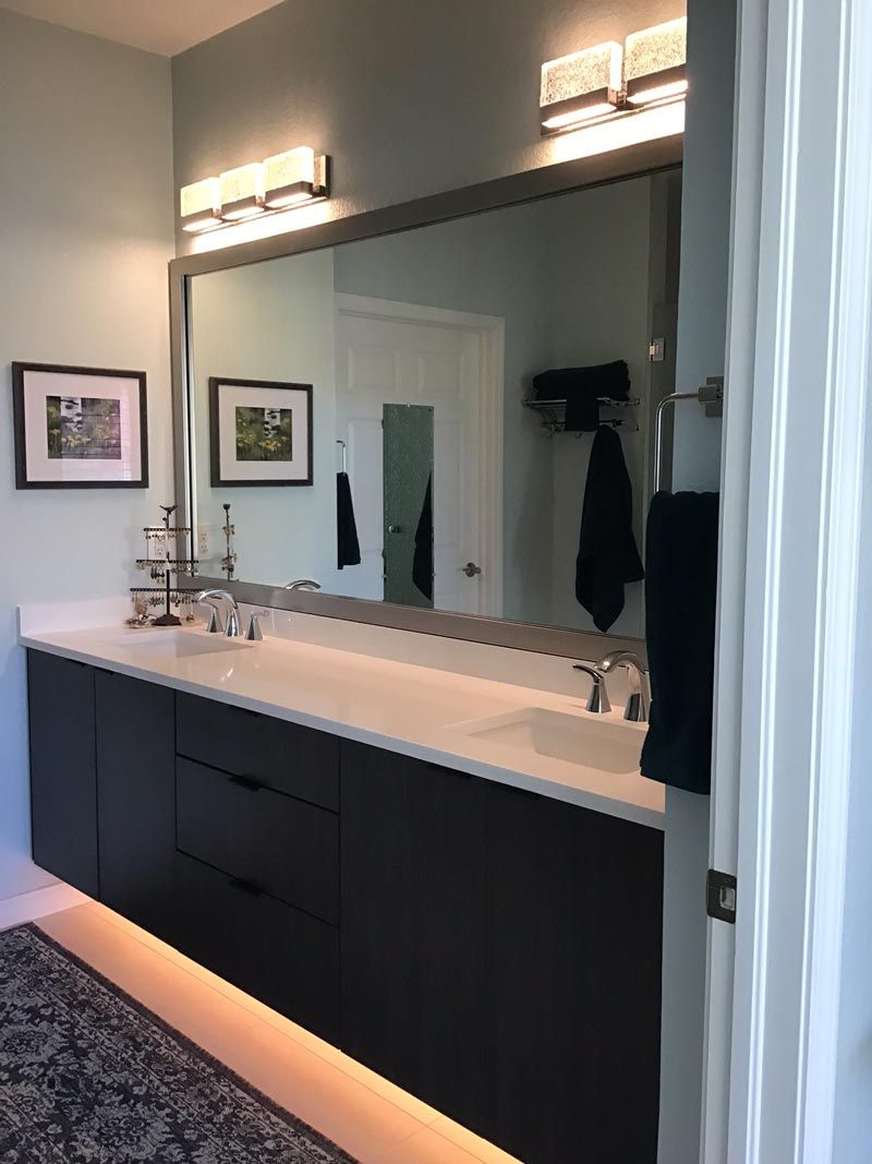 Bathroomremodel lightunder