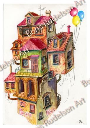 House with Balloons