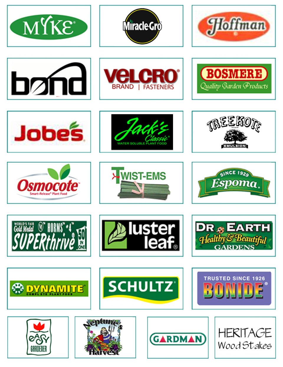 Plant care logos