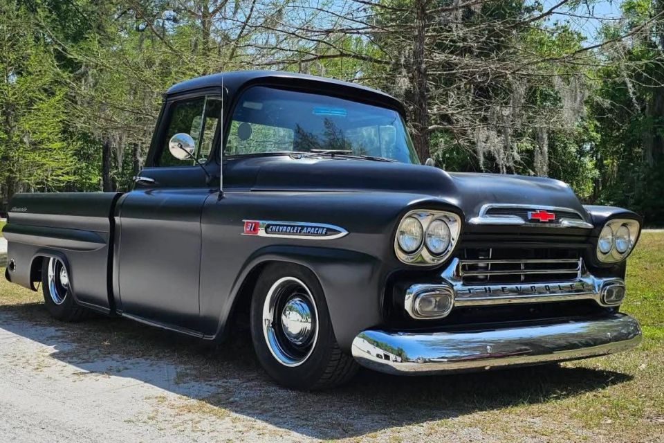 We finally got all of the parts in for this rad 1959 chevrolet apache here in beaufort sc (1)