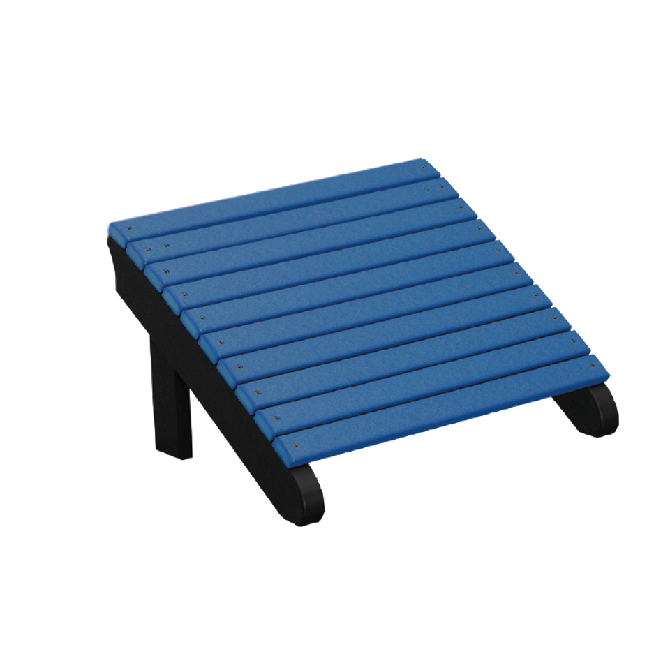 13 hlf deluxe adirondack footrest blue