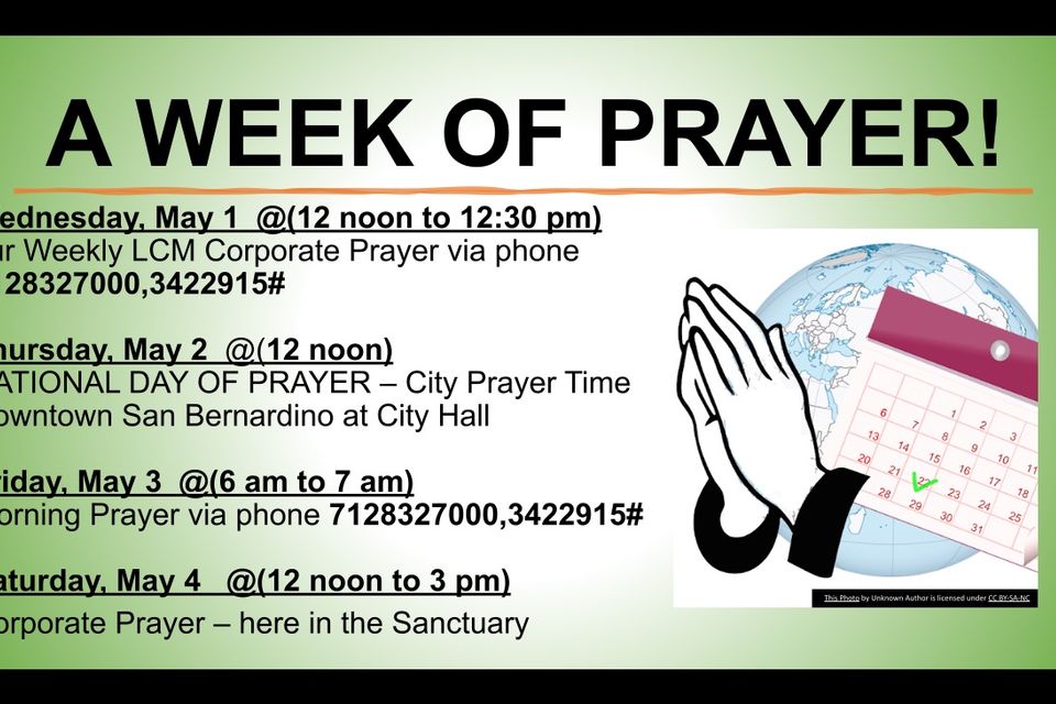 A week of prayer flyer