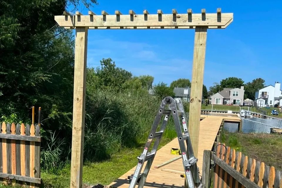 Pergola entrance, Virginia Beach VA
