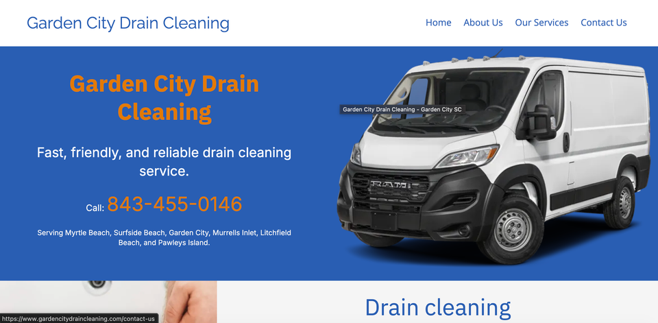 Garden City Drain Cleaning | 7-day per week emergency service