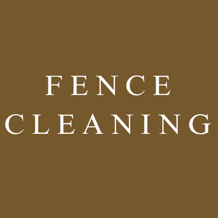 Fence cleaning