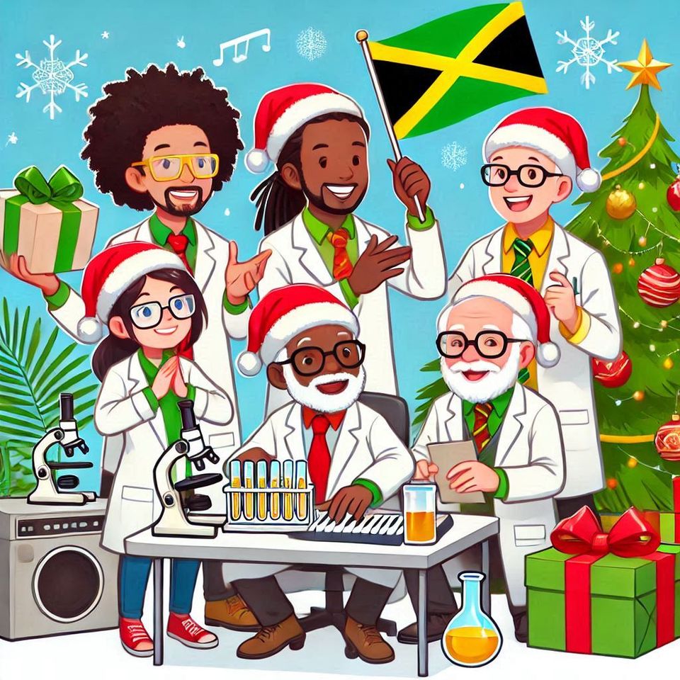 A jamaican scientific team celebrating christmas (1)