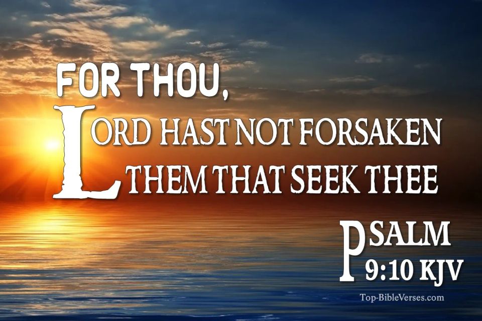 Psalm 9 10 and they that know thy name will put their trust in thee 4