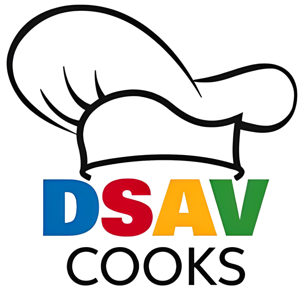 DSAV Cooks program logo featuring a chef's hat above the organization name.