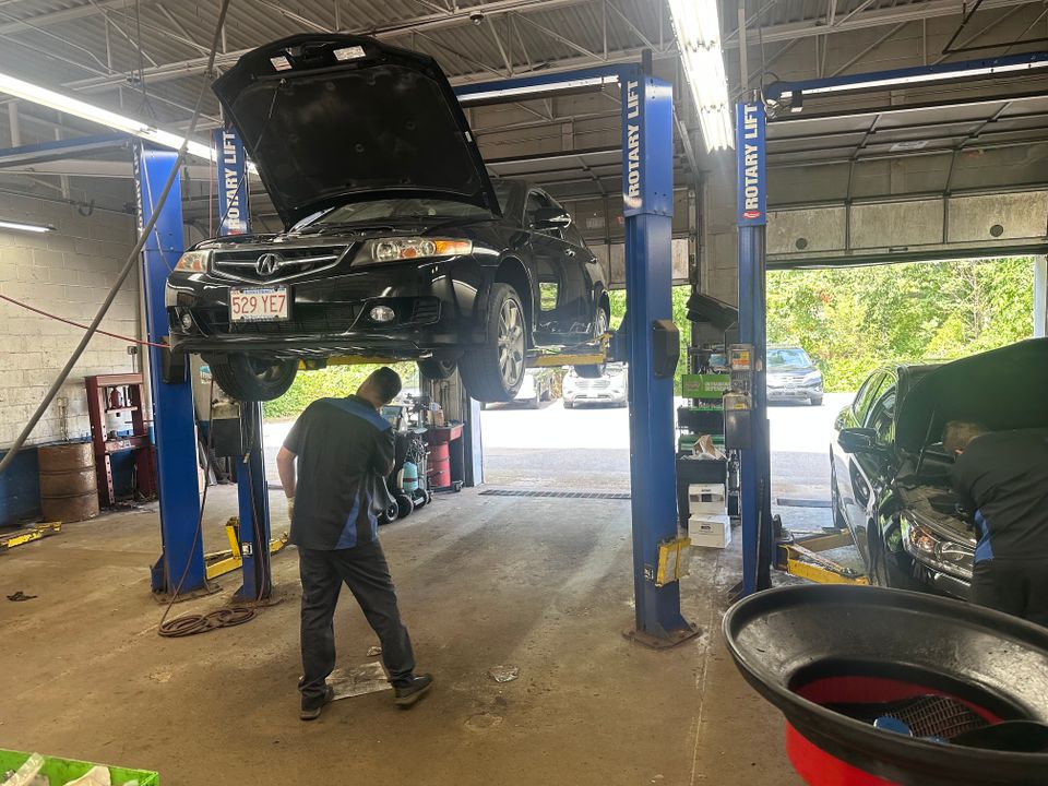 Car on lift