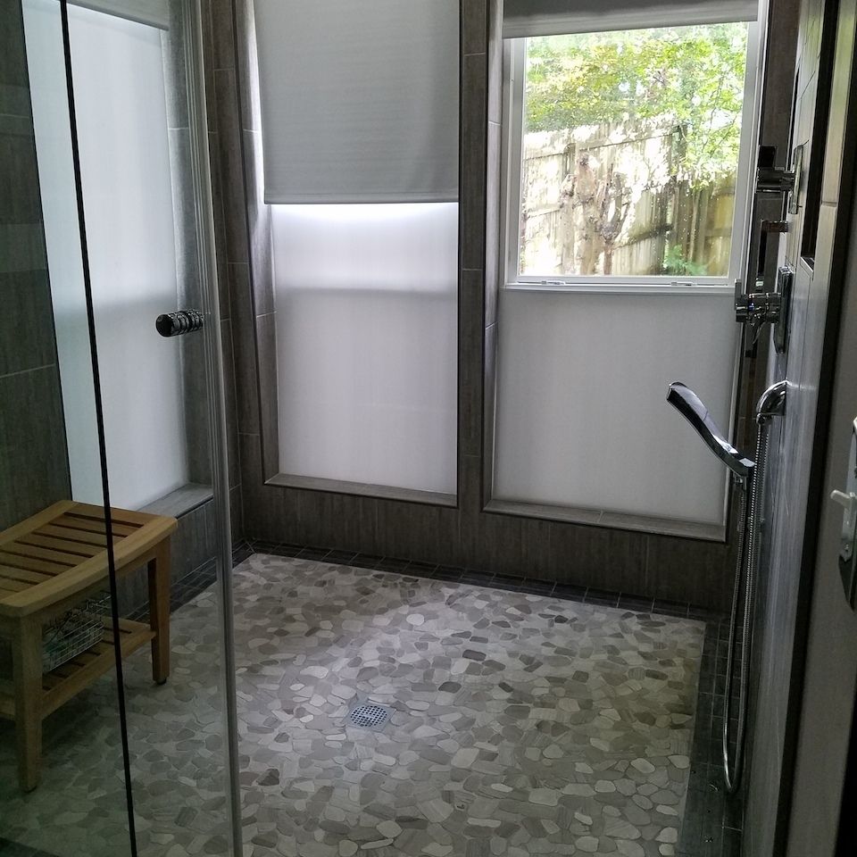 Weathered wood restoration  tulsa oklahoma  custom master shower renovation complete 4