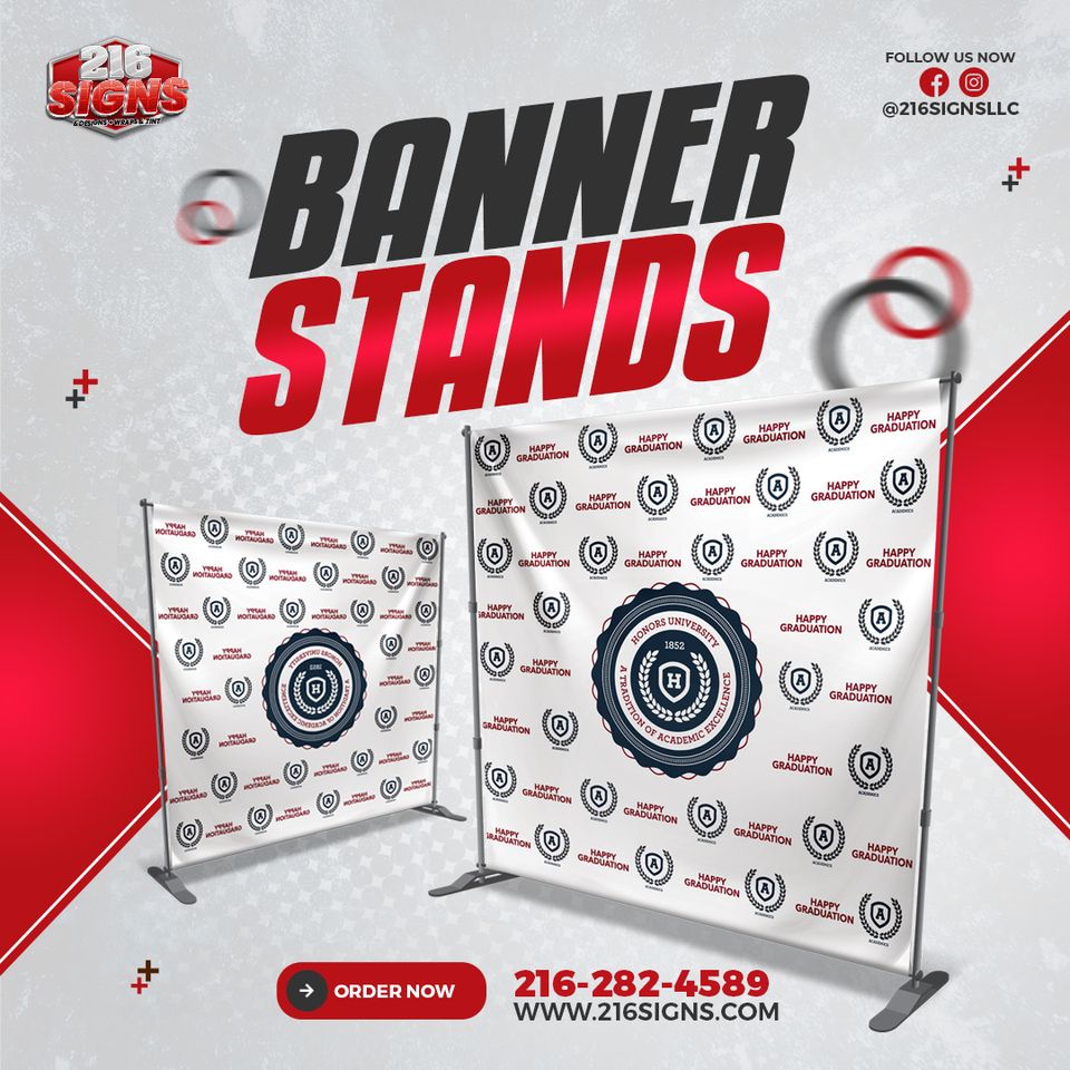 216 signs banner stands