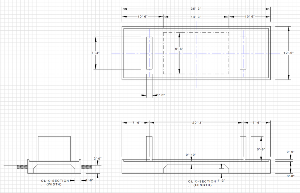 Horizontal Vessel Foundation