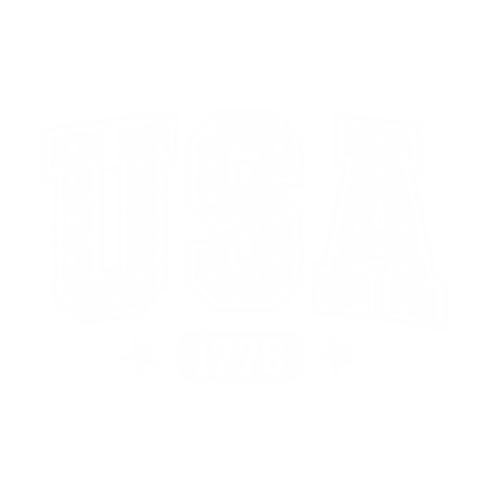 Patriotic   usa black and white