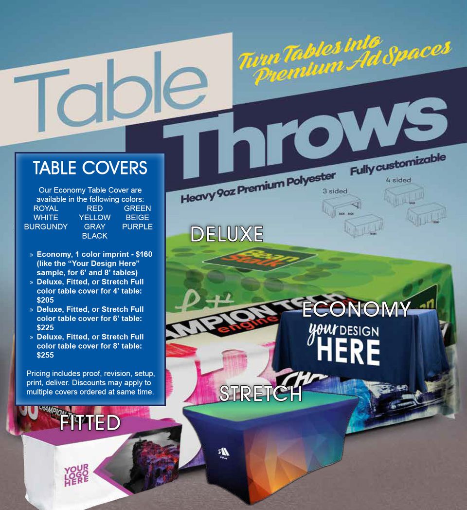 Table throws