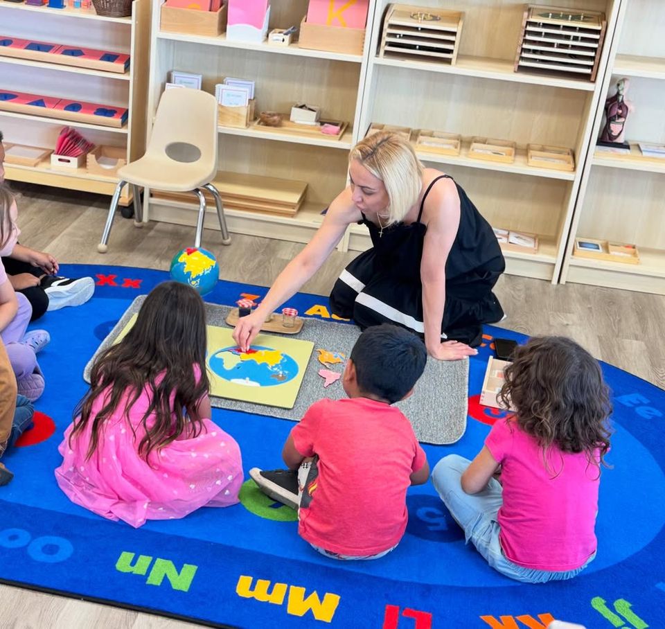 Circle time at Montessori Magic Key in Palmdale, CA